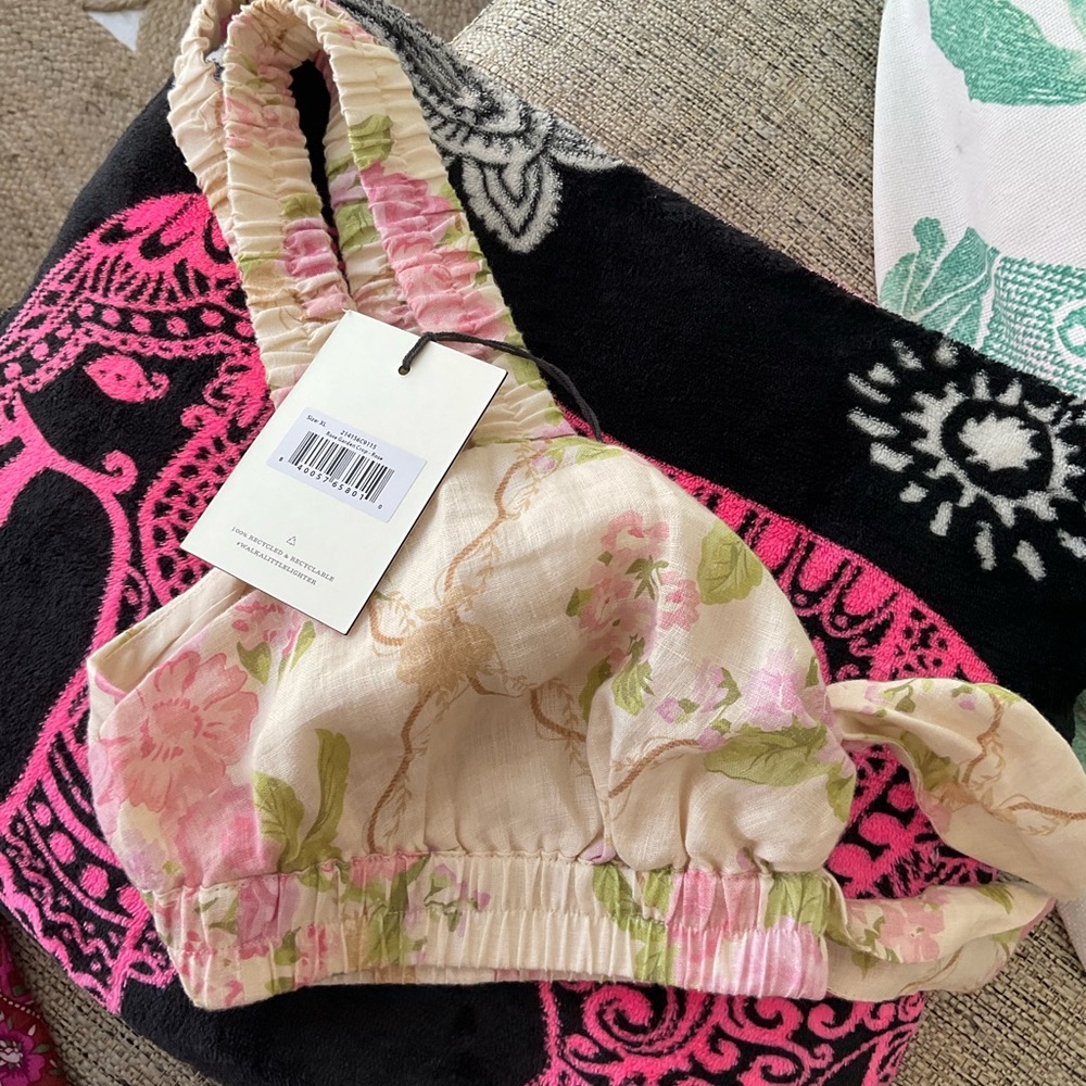 SPELL ROSE GARDEN CROP TOP NWT XL - Picture 6 of 7